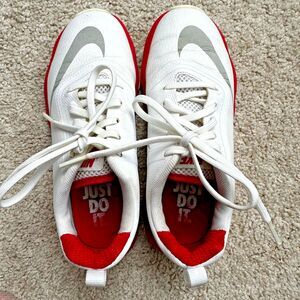 Nike Control Jr Golf Shoes Red White Lace Up Youth Size 1